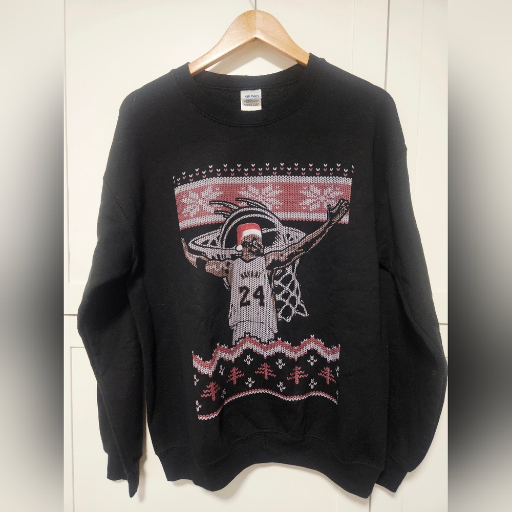 Kobe Bryant Basketball Black Crewneck Christmas Sweater